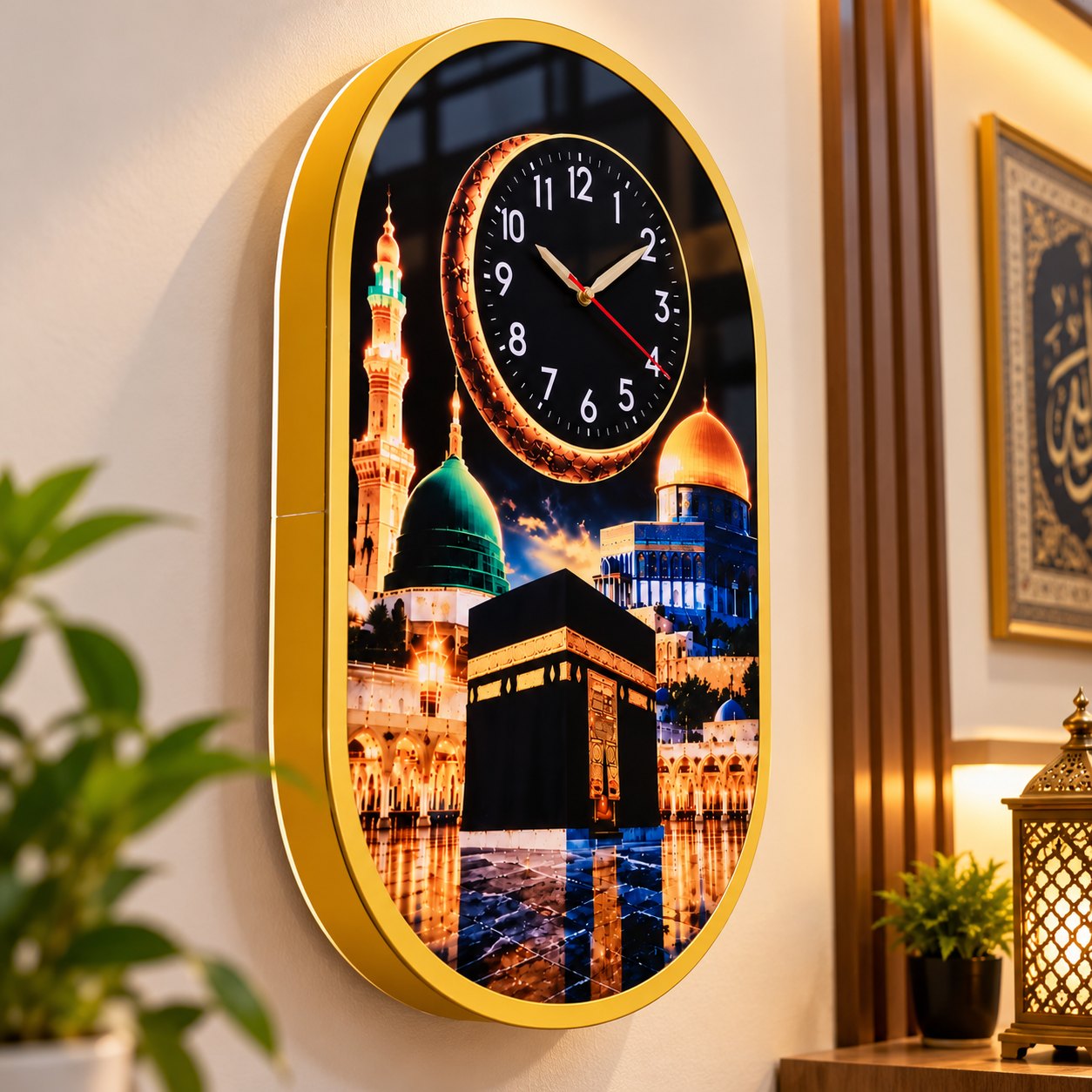 Rich People Premium Islamic LED Wall Clock 1
