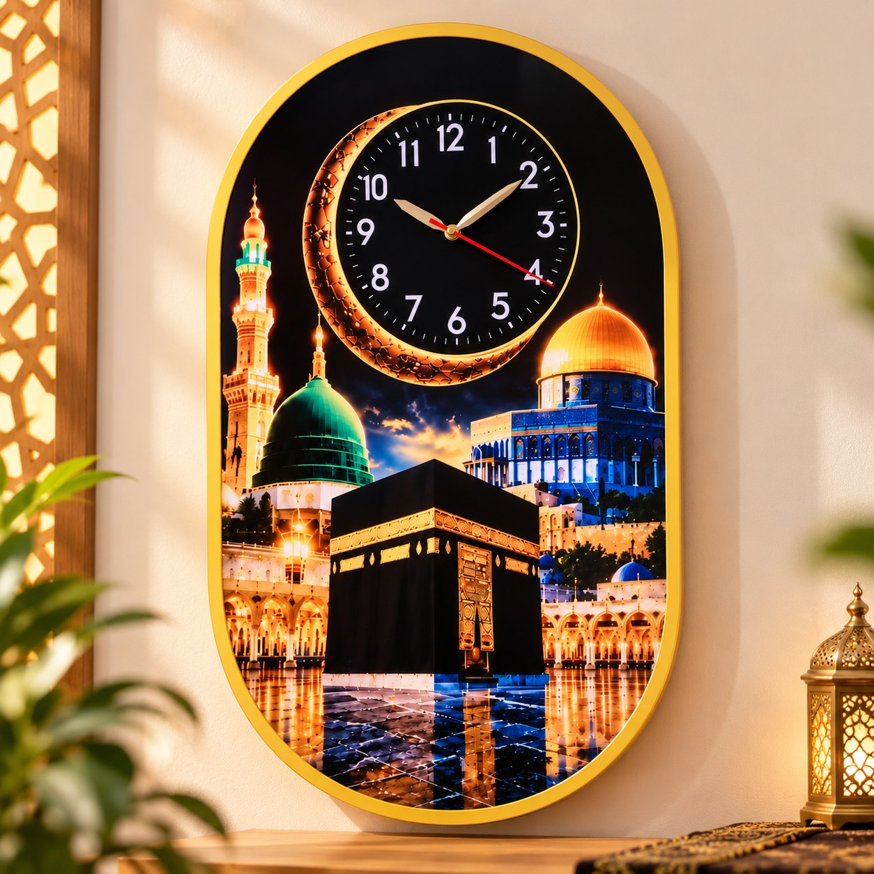 Rich People Premium Islamic LED Wall Clock 2
