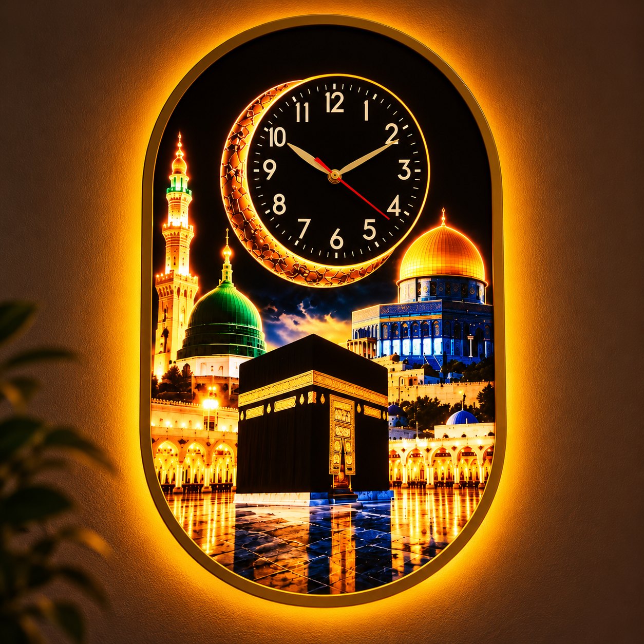 Rich People Premium Islamic LED Wall Clock 4