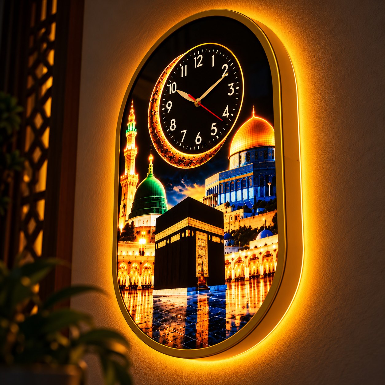 Rich People Premium Islamic LED Wall Clock 5