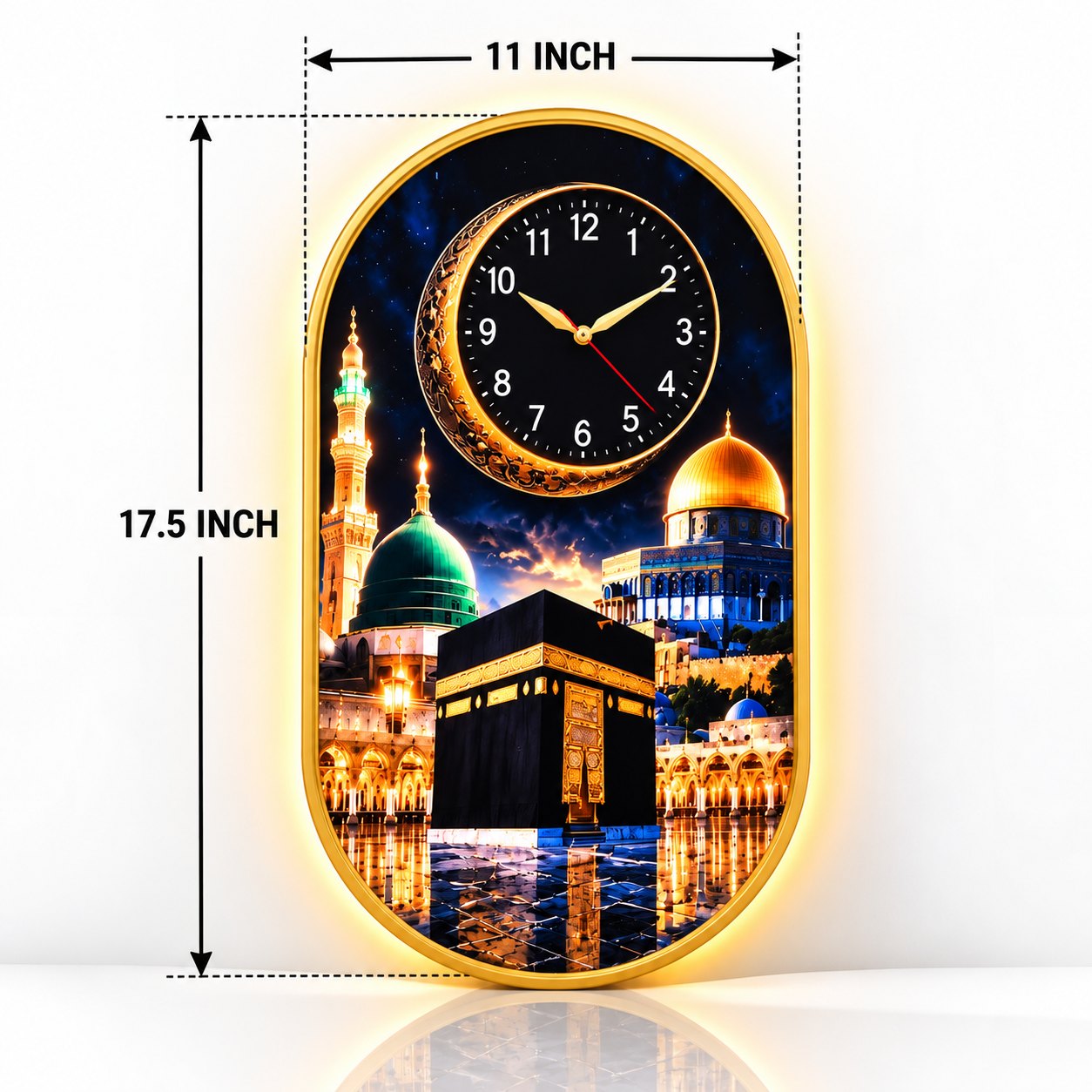 Rich People Premium Islamic LED Wall Clock 8